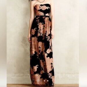 Anthropologie Erin Fetherston Rosalind Velvet Burnout Gown